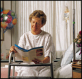 woman in hospital