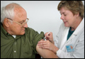 adult getting immunization