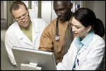 doctors looking at chart
