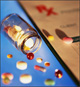 open bottle of pills