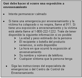 Exposicion a Envenenamiento