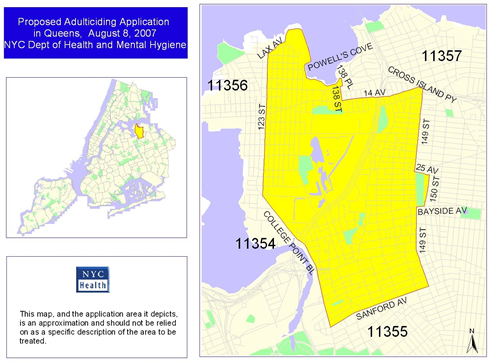 Proposed Adulticiding Application in Queens