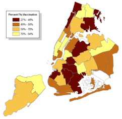 2006 Flu Season; Vaccination among adults 65 and older