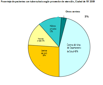 Percent of tuberculosis patients by treating provider