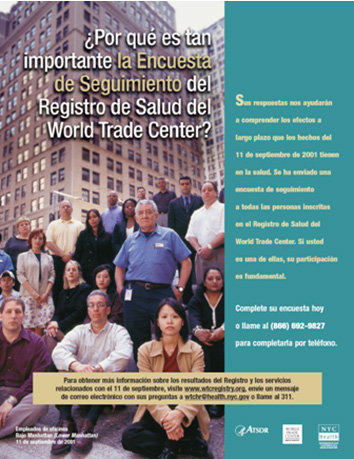 WTC Registrants, complete the follow up survey today.