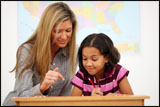 children and teacher
