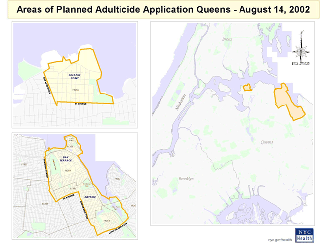 Northern Queens Spray Zones