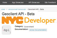 NYC Developer Portal