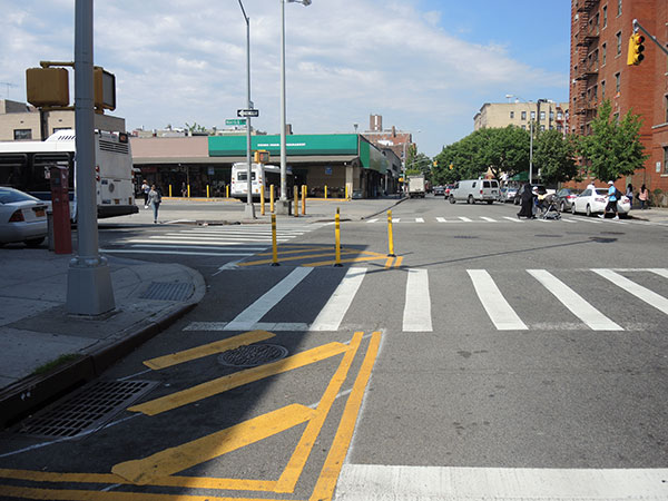 Slow turn wedge at 89th Avenue and Merrick Boulevard in Queens