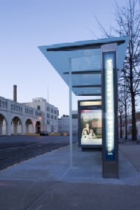 Side view of Newsstand at 1st Avenue and 58th Street