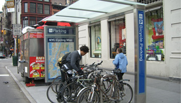 DOT plans to install 37 sheltered bike parking units around the City.