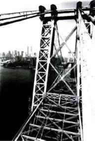 Overhead view of Williamsburg Bridge