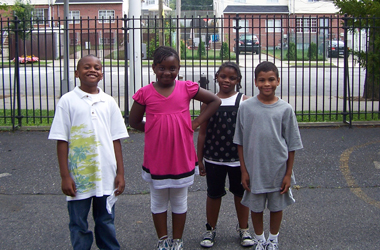 children in a playground
