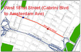 West 181st Street Map