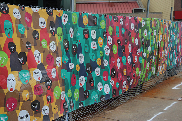 Chorus by Jessie Contour. Presented with DOT Public Spaces, the Department of Design & Construction (DDC) and the Friends of Diversity Plaza.
Diversity Plaza, Broadway and 37th Road, Queens. Chorus by Jessie Contour. Presented with DOT Public Spaces, the Department of Design & Construction (DDC) and the Friends of Diversity Plaza.
Diversity Plaza, Broadway and 37th Road, Queens.