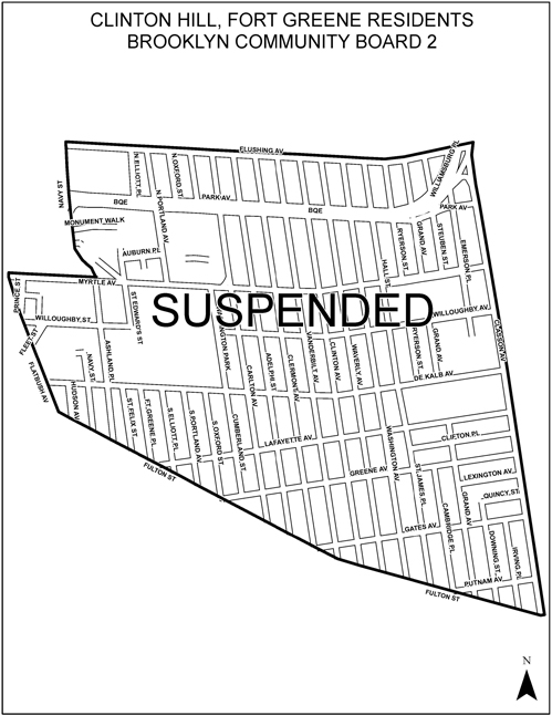 ASP Suspension Map - Fort Green and Clinton Hill