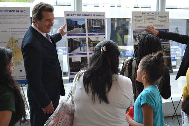 Citizens attend open house in Jamaica for Select Bus Service