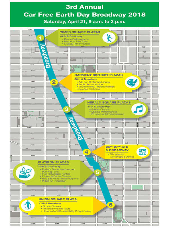 CarFree Earth Day Events Map
