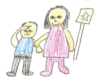 drawing of children