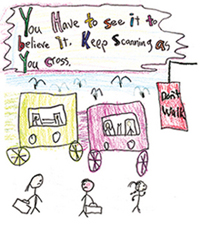 drawing of cars