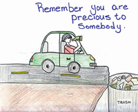 drawing of Trash