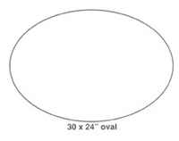 image of horizontal oval