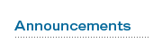 Announcements