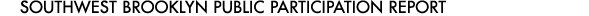 Southwest Brooklyn Public Participation Report