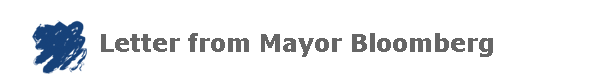 Letter from Mayor Bloomberg