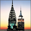 Mahattan Skyline - Chrylser Building and Empire Building Mahattan Skyline - Chrylser Building and Empire Building