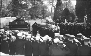 Lieutenant John Bellew is mourned by family and friends in his hometown of Pearl River in upstate Rockland County. Nearly 9,000 people lined the streets to pay their final respects.