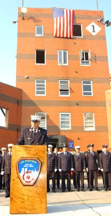 Speech during memorial at the Training Academy