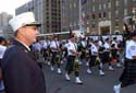 FDNY Chief Cashin stands in review as the Pipes pass by.