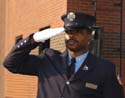 fire instructor giving hand salute