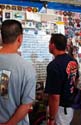 Viewing poster of fallen firefighters