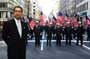 Former Chief of Department Daniel Nigro with FDNY marchers in parade