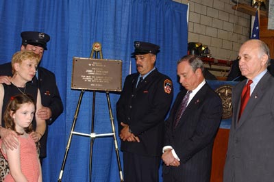 Memorial Plaque is formally dedicated.