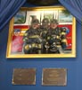 Plaque honoring Firefighters Fahey and Ford who sacrificed all during the Father's Day 2001 Astoria fire.
