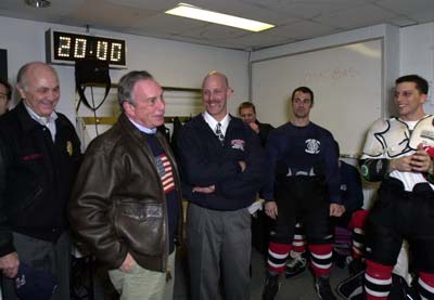 Locker room pep talk.