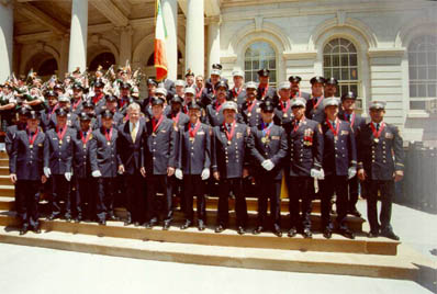 The Medal Day Award Recipients pose outside of City Hall, the site of the 2000 Medal Day Ceremony.