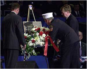 Placement of a Memorial Wreath