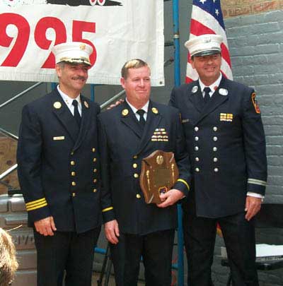 Chief Fox receives plaque