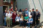 Marie Roberts poses with her guests