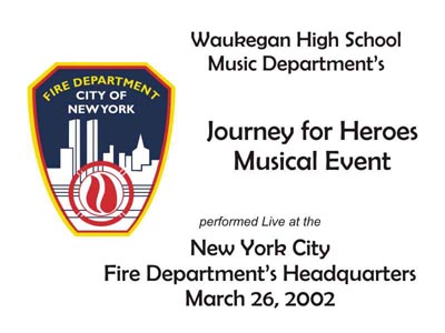 Waukegan, IL High School Music Department performs at FDNY Headquarters. - waukegan_001.jpg