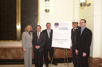Waukegan, IL High School Music Department performs at FDNY Headquarters. - waukegan_003.jpg