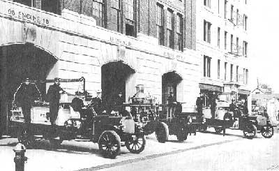 Engine 93 in front of quarters