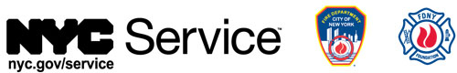 NYC Service and FDNY Foundation Logos