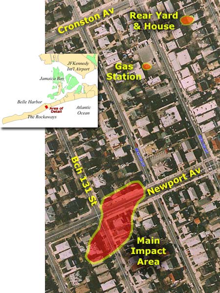 Satellite Map of Crash Site