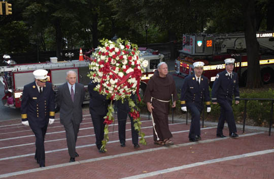 Morning Services at the Firefighter's Monument, September 11, 2003