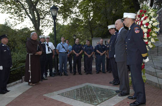 Morning Services at the Firefighter's Monument, September 11, 2003